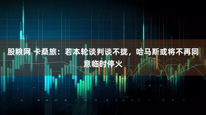 股粮网 卡桑旅：若本轮谈判谈不拢，哈马斯或将不再同意临时停火