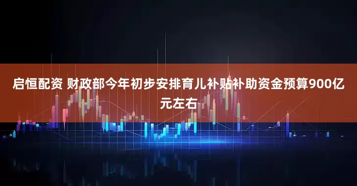 启恒配资 财政部今年初步安排育儿补贴补助资金预算900亿元左右